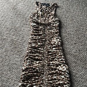 Leopard Print Sleeveless Dress